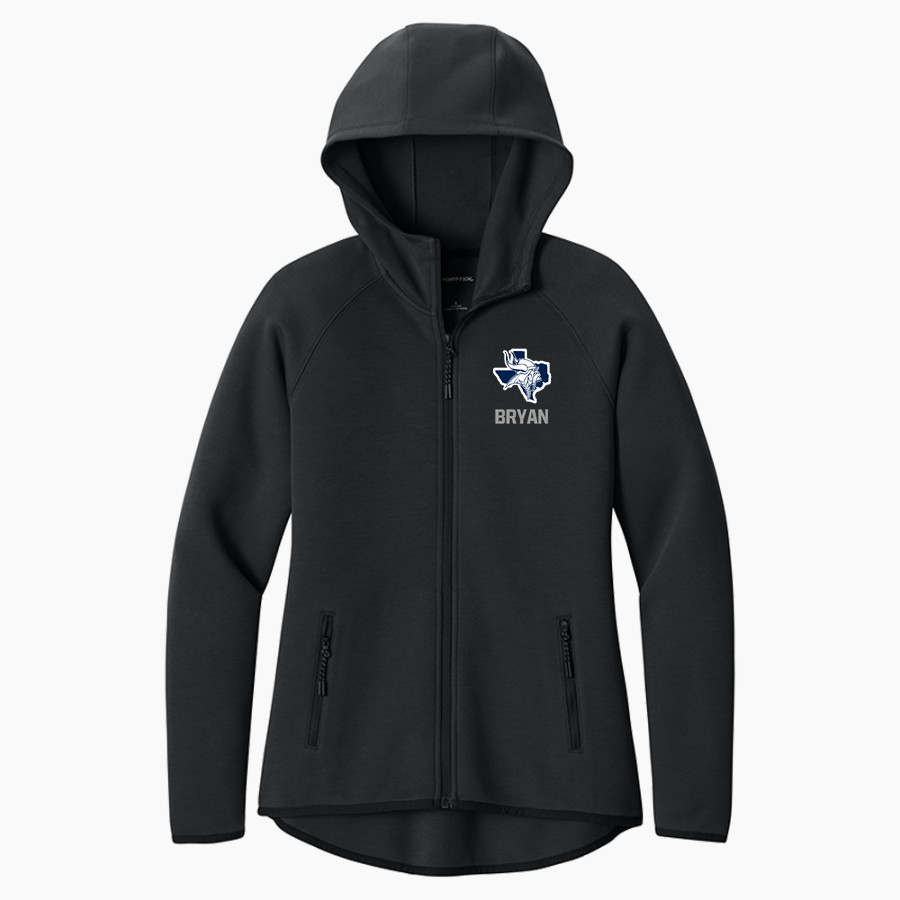 BRYAN HIGH SCHOOL VIKINGS <span class="pdp-name-mascot">BRYAN VIKINGS</span> Sport-Tek Women's Contrast Full-Zip Hoodie