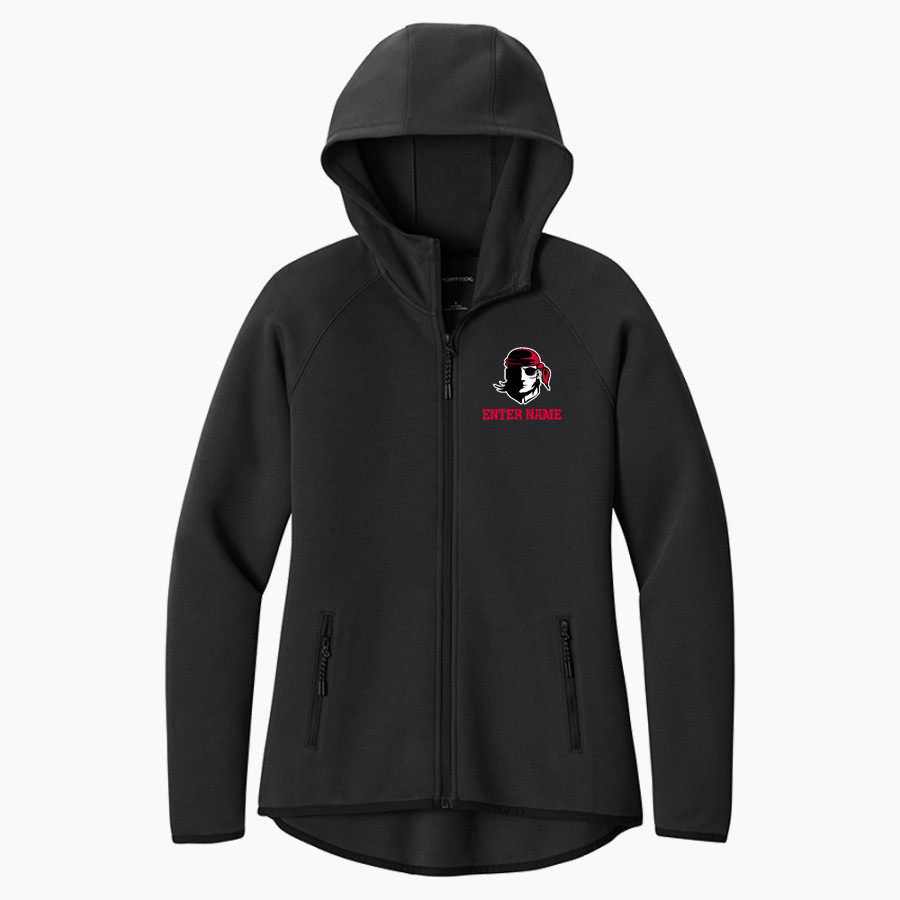 Porterville Pirates <span class="pdp-name-mascot">Porterville College Pirates</span> Sport-Tek Women's Contrast Full-Zip Hoodie