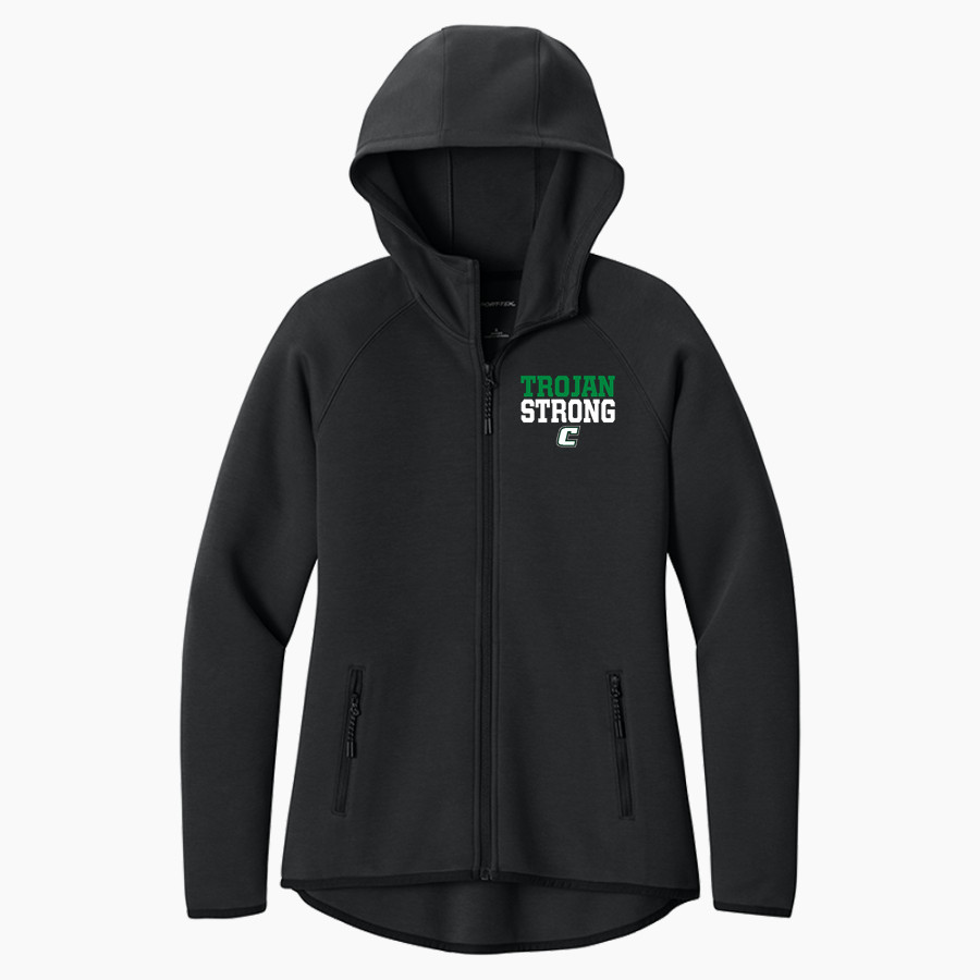 COLLINWOOD HIGH SCHOOL TROJANS <span class="pdp-name-mascot">COLLINWOOD TROJANS</span> Sport-Tek Women's Contrast Full-Zip Hoodie