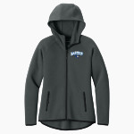 Barton College Official Store of the Bulldogs <span class="pdp-name-mascot">Barton Bulldogs</span> Sport-Tek Women's Contrast Full-Zip Hoodie Front Thumbnail