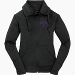 King's Academy Warriors Sport-Tek Women's Sport-Wick Stretch Full-Zip Jacket Front Thumbnail