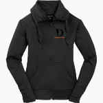 Dingerz Softball Dingerz Sport-Tek Women's Sport-Wick Stretch Full-Zip Jacket Front Thumbnail