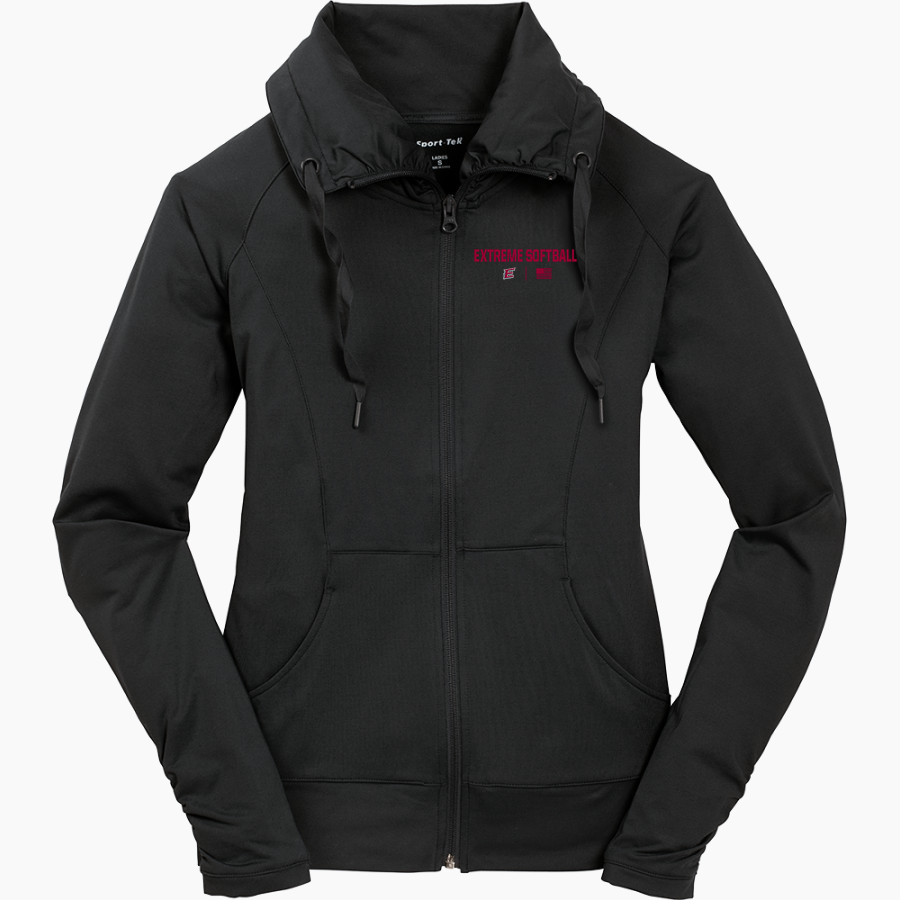 EXTREME SOFTBALL EXTREME SOFTBALL Sport-Tek Women's Sport-Wick Stretch Full-Zip Jacket