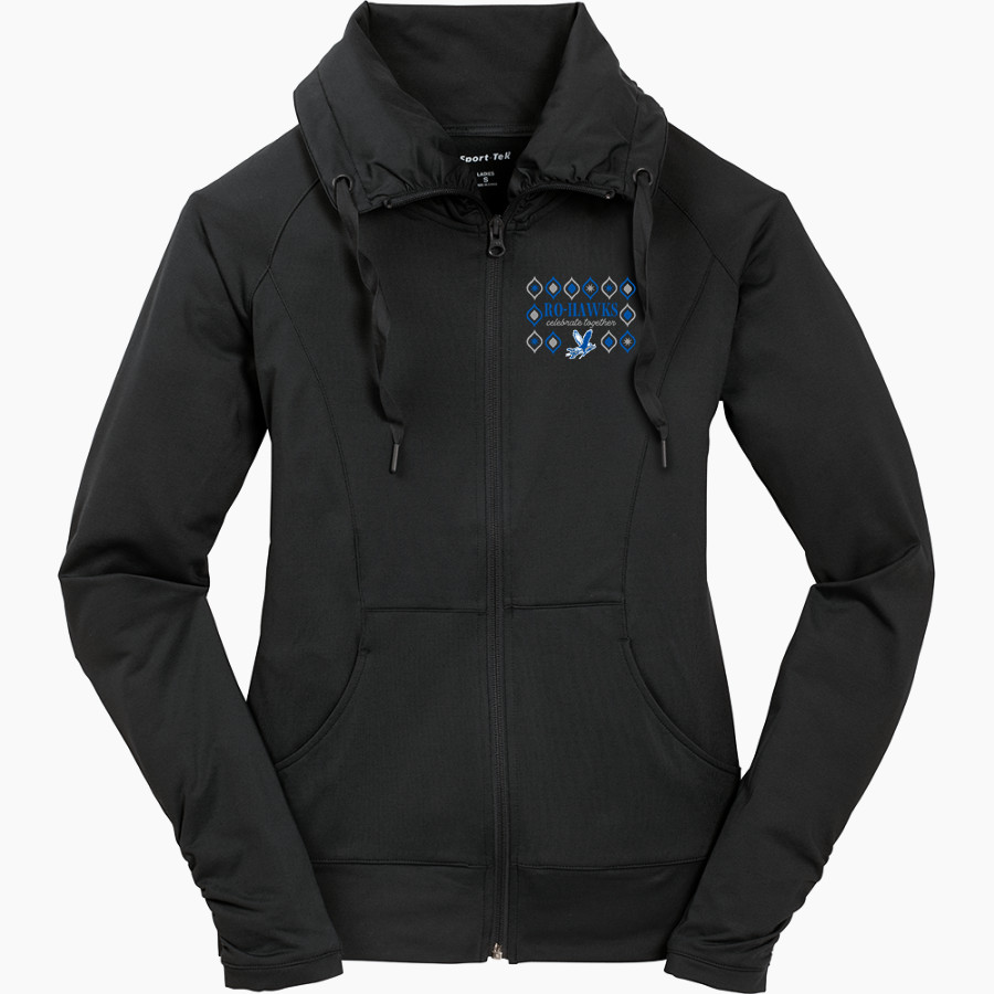 RANDOLPH HIGH SCHOOL RO-HAWKS Sport-Tek Women's Sport-Wick Stretch Full-Zip Jacket