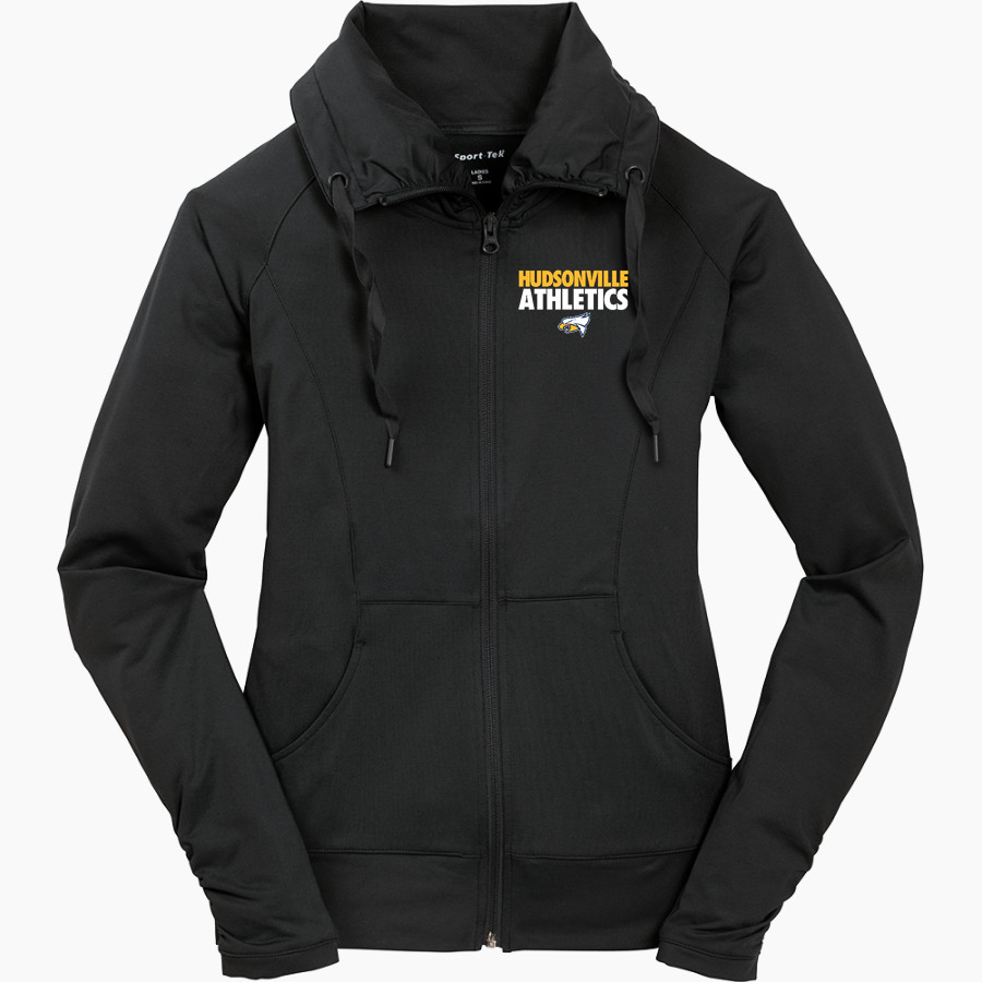 HUDSONVILLE HIGH SCHOOL EAGLES Sport-Tek Women's Sport-Wick Stretch Full-Zip Jacket