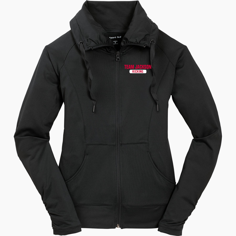 Team Jackson Kicking Online Store <span class="pdp-name-mascot">Team Jackson Kicking</span> Sport-Tek Women's Sport-Wick Stretch Full-Zip Jacket