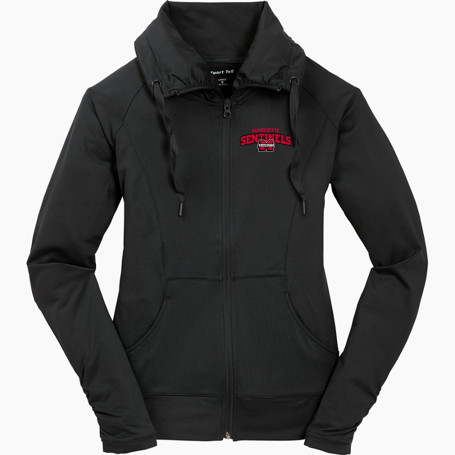 Marquette Sentinels <span class="pdp-name-mascot">Marquette Redettes</span> Sport-Tek Women's Sport-Wick Stretch Full-Zip Jacket
