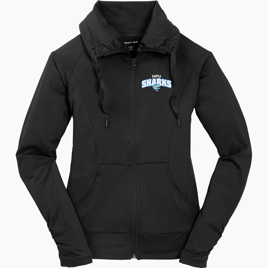 Hawaii Pacific University Online Store <span class="pdp-name-mascot">Hawaii Pacific University Sharks</span> Sport-Tek Women's Sport-Wick Stretch Full-Zip Jacket