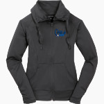 Barton College Official Store of the Bulldogs <span class="pdp-name-mascot">Barton Bulldogs</span> Sport-Tek Women's Sport-Wick Stretch Full-Zip Jacket Front Thumbnail