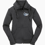 Upper Iowa University Peacocks Sport-Tek Women's Sport-Wick Stretch Full-Zip Jacket Front Thumbnail