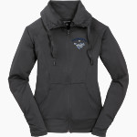 Lamar Mustangs Sport-Tek Women's Sport-Wick Stretch Full-Zip Jacket Front Thumbnail
