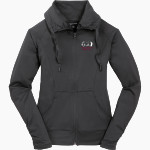 Millbrook Equine Veterinary Clinic Millbrook Equine Vet <span class="pdp-name-mascot">Millbrook Equine Veterinary Clinic</span> Sport-Tek Women's Sport-Wick Stretch Full-Zip Jacket Front Thumbnail