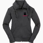 Center Grove Trojans Sport-Tek Women's Sport-Wick Stretch Full-Zip Jacket Front Thumbnail