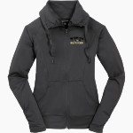West Virginia State Yellow Jackets Sport-Tek Women's Sport-Wick Stretch Full-Zip Jacket Front Thumbnail