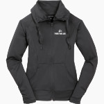 Laconia Christian Academy Timberwolves Sport-Tek Women's Sport-Wick Stretch Full-Zip Jacket Front Thumbnail