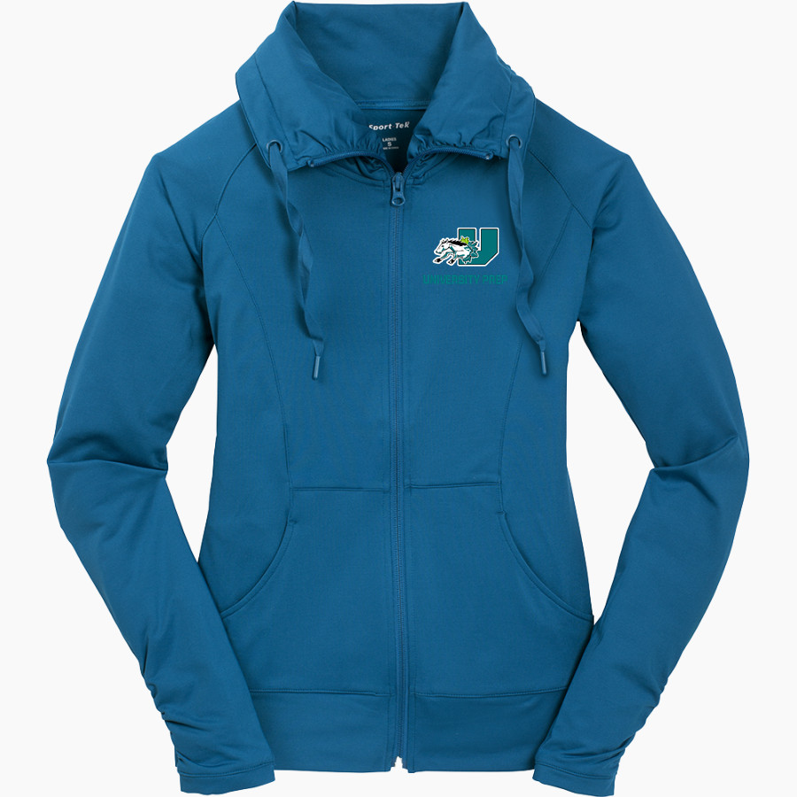 University Prep Mustangs Sport-Tek Women's Sport-Wick Stretch Full-Zip Jacket