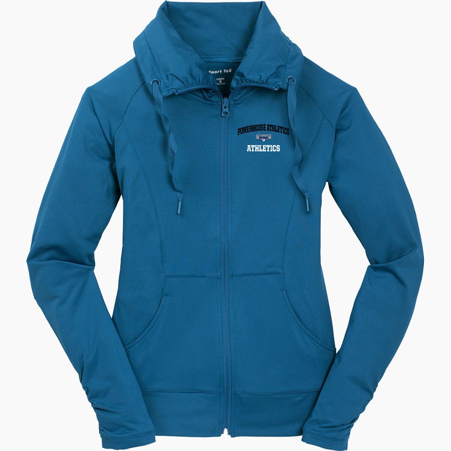 Powerhouse Athletics Athletics <span class="pdp-name-mascot">Powerhouse Athletics Athletics</span> Sport-Tek Women's Sport-Wick Stretch Full-Zip Jacket