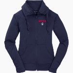 Carroll Rebels <span class="pdp-name-mascot">Carroll</span> Sport-Tek Women's Sport-Wick Stretch Full-Zip Jacket Front Thumbnail
