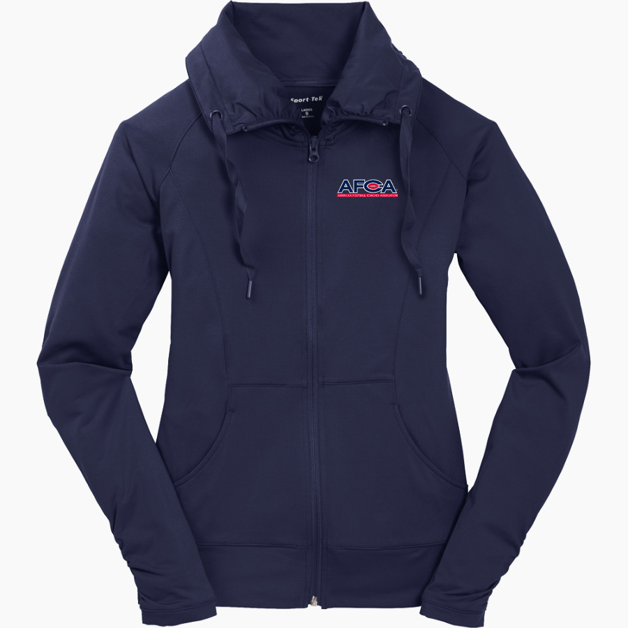 AFCA <span class="pdp-name-mascot">Afca Texas</span> Sport-Tek Women's Sport-Wick Stretch Full-Zip Jacket