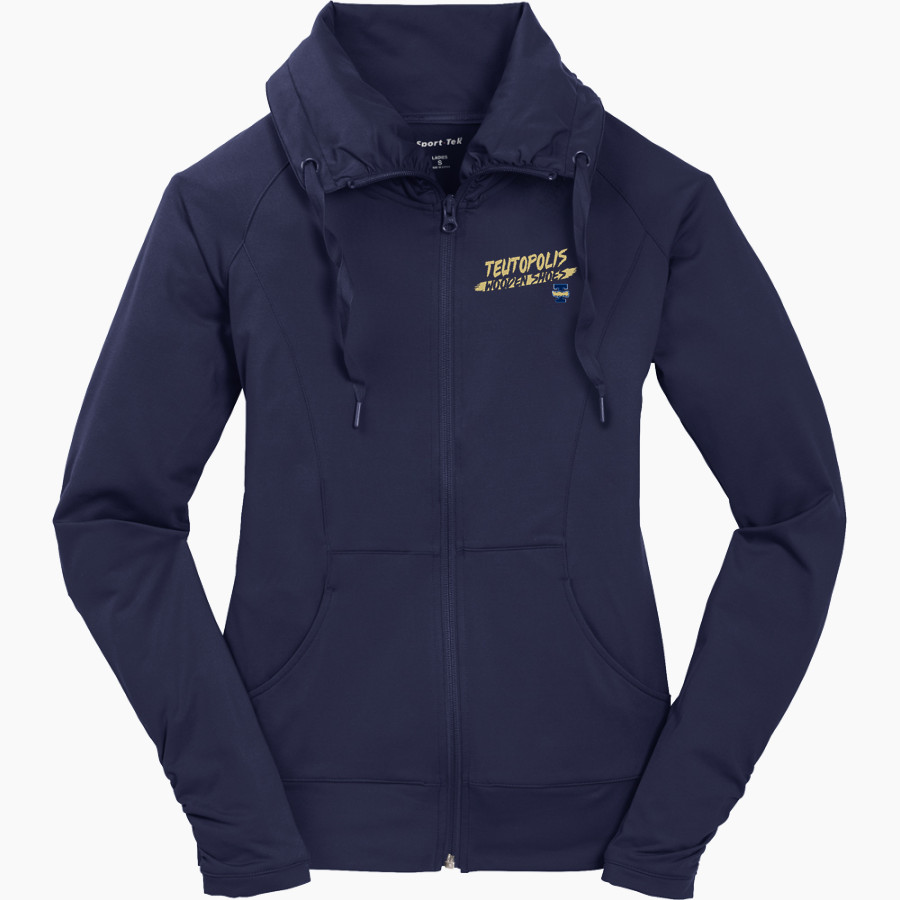 TEUTOPOLIS HIGH SCHOOL WOODEN SHOES Sport-Tek Women's Sport-Wick Stretch Full-Zip Jacket