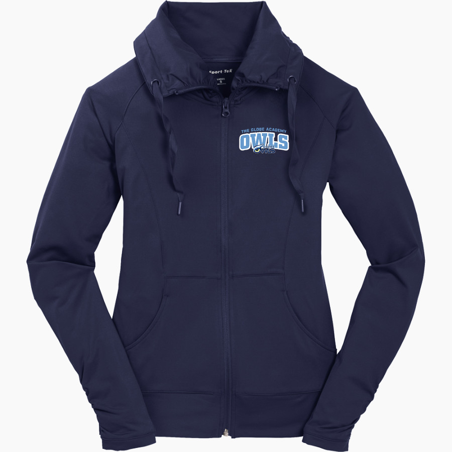 The GLOBE Academy Owls Sport-Tek Women's Sport-Wick Stretch Full-Zip Jacket