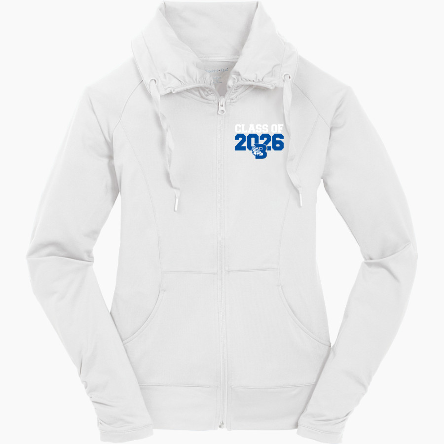 BANDERA HIGH SCHOOL BULLDOGS Sport-Tek Women's Sport-Wick Stretch Full-Zip Jacket