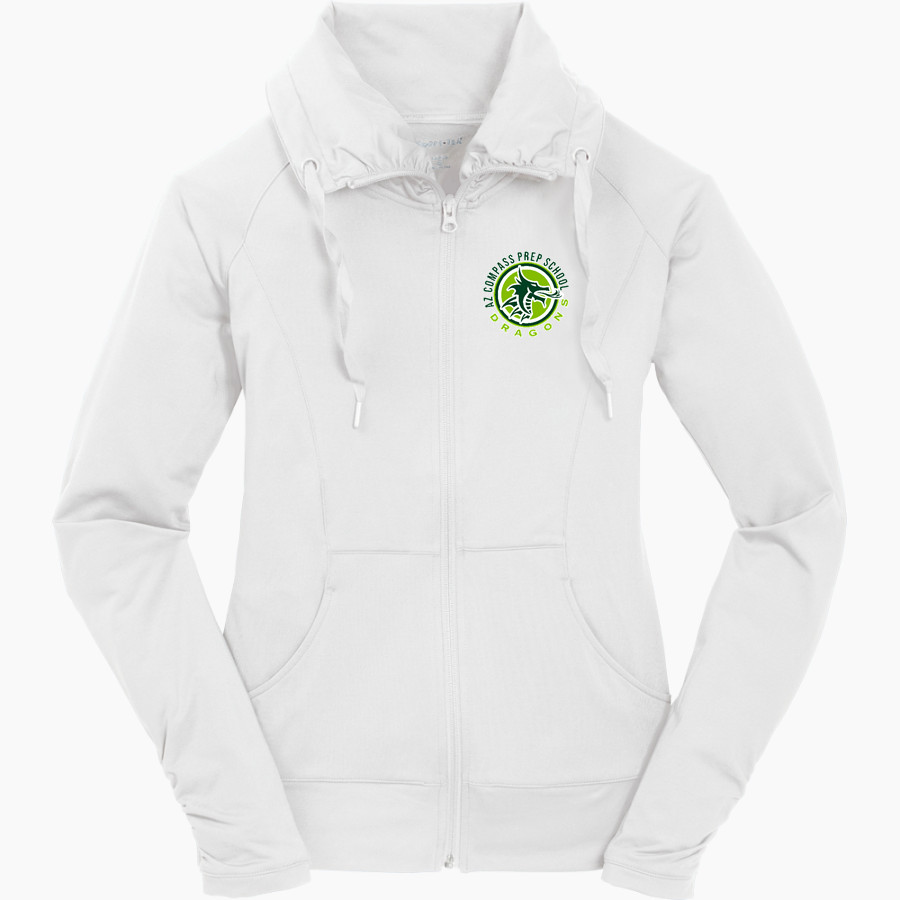 AZ Compass DRAGONS <span class="pdp-name-mascot">Compass Prep DRAGONS</span> Sport-Tek Women's Sport-Wick Stretch Full-Zip Jacket