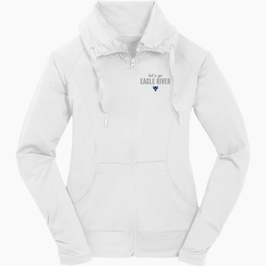 EAGLE RIVER Wolves <span class="pdp-name-mascot">EAGLE RIVER Wolves</span> Sport-Tek Women's Sport-Wick Stretch Full-Zip Jacket