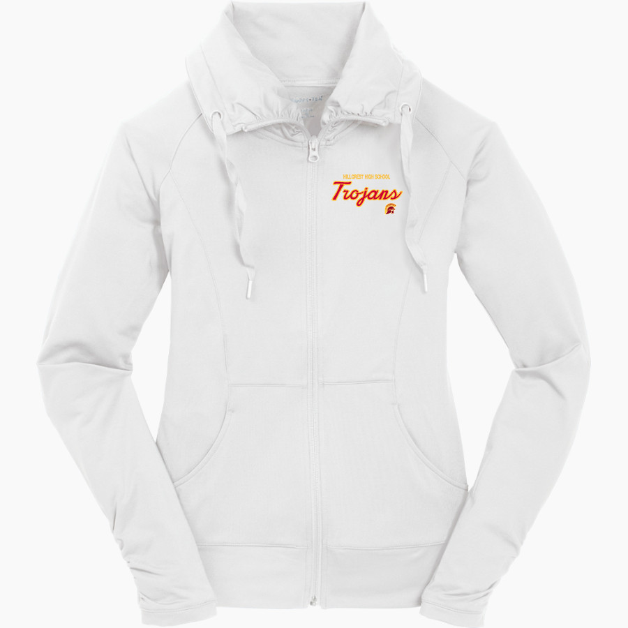 HILLCREST HIGH SCHOOL TROJANS <span class="pdp-name-mascot">Hillcrest High School TROJANS</span> Sport-Tek Women's Sport-Wick Stretch Full-Zip Jacket