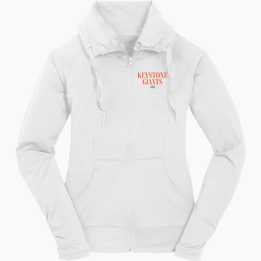 Keystone College The Official Online Store <span class="pdp-name-mascot">Keystone Giants</span> Sport-Tek Women's Sport-Wick Stretch Full-Zip Jacket