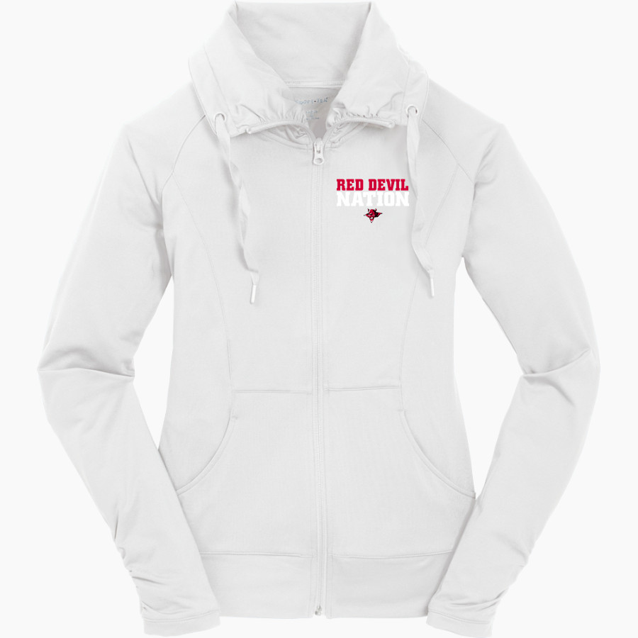 RED SPRINGS HIGH SCHOOL RED DEVILS <span class="pdp-name-mascot">RED SPRINGS RED DEVILS</span> Sport-Tek Women's Sport-Wick Stretch Full-Zip Jacket