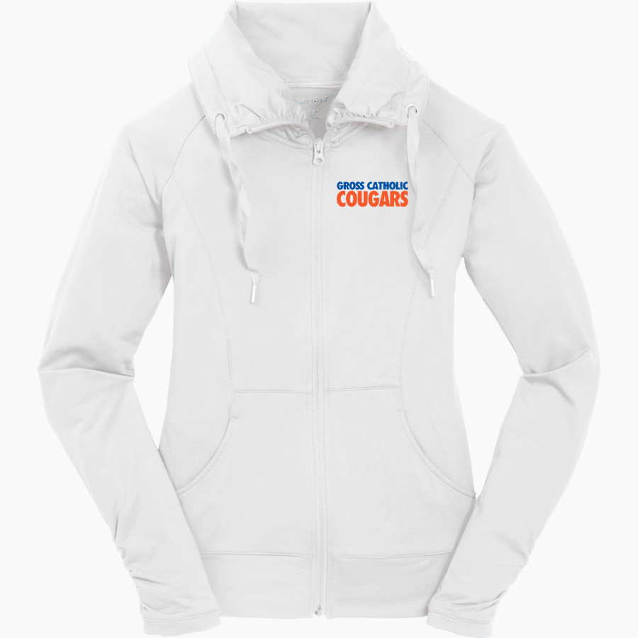 Gross Catholic HIGH SCHOOL COUGARS <span class="pdp-name-mascot">DANIEL J GROSS COUGARS</span> Sport-Tek Women's Sport-Wick Stretch Full-Zip Jacket