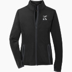 Xavier Falcons <span class="pdp-name-mascot">Xavier Falcons</span> Sport-Tek Women's Sport-Wick Stretch Contrast Full-Zip Jacket Front Thumbnail