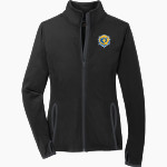 Spalding University Eagles <span class="pdp-name-mascot">Spalding University Eagles</span> Sport-Tek Women's Sport-Wick Stretch Contrast Full-Zip Jacket Front Thumbnail