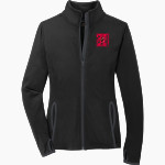 Otterbein University Cardinals Sport-Tek Women's Sport-Wick Stretch Contrast Full-Zip Jacket Front Thumbnail