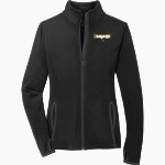 Manassas Park Cougars Sport-Tek Women's Sport-Wick Stretch Contrast Full-Zip Jacket Front Thumbnail