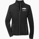 Cornell Rams Sport-Tek Women's Sport-Wick Stretch Contrast Full-Zip Jacket Front Thumbnail