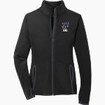 JJC Wolves Sport-Tek Women's Sport-Wick Stretch Contrast Full-Zip Jacket Front Thumbnail