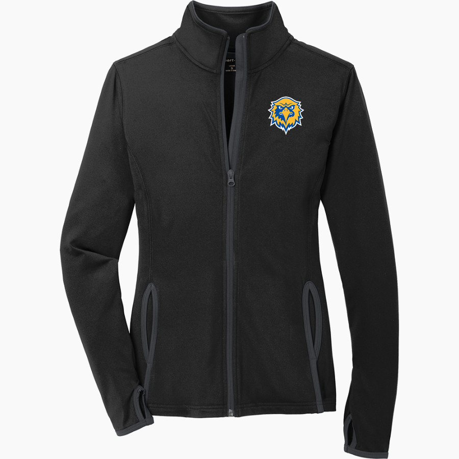 Spalding University Eagles <span class="pdp-name-mascot">Spalding University Eagles</span> Sport-Tek Women's Sport-Wick Stretch Contrast Full-Zip Jacket
