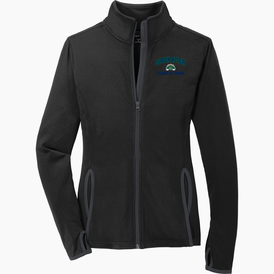<span class="pdp-name-mascot">Spoon River Snappers</span> Sport-Tek Women's Sport-Wick Stretch Contrast Full-Zip Jacket
