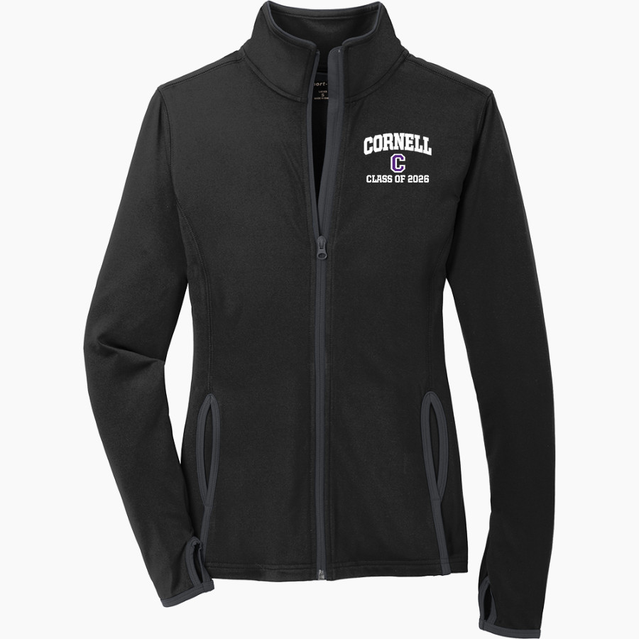 Cornell Rams Sport-Tek Women's Sport-Wick Stretch Contrast Full-Zip Jacket
