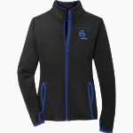 CUBA-RUSHFORD HIGH SCHOOL REBELS <span class="pdp-name-mascot">CUBA - RUSHFORD REBELS</span> Sport-Tek Women's Sport-Wick Stretch Contrast Full-Zip Jacket Front Thumbnail