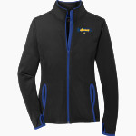 CRAWFORDSVILLE HIGH SCHOOL ATHENIANS Sport-Tek Women's Sport-Wick Stretch Contrast Full-Zip Jacket Front Thumbnail