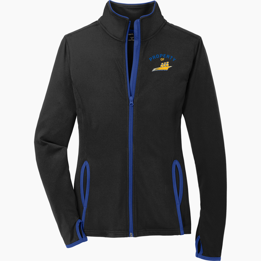 Concordia Clippers <span class="pdp-name-mascot">Concordia Clippers</span> Sport-Tek Women's Sport-Wick Stretch Contrast Full-Zip Jacket