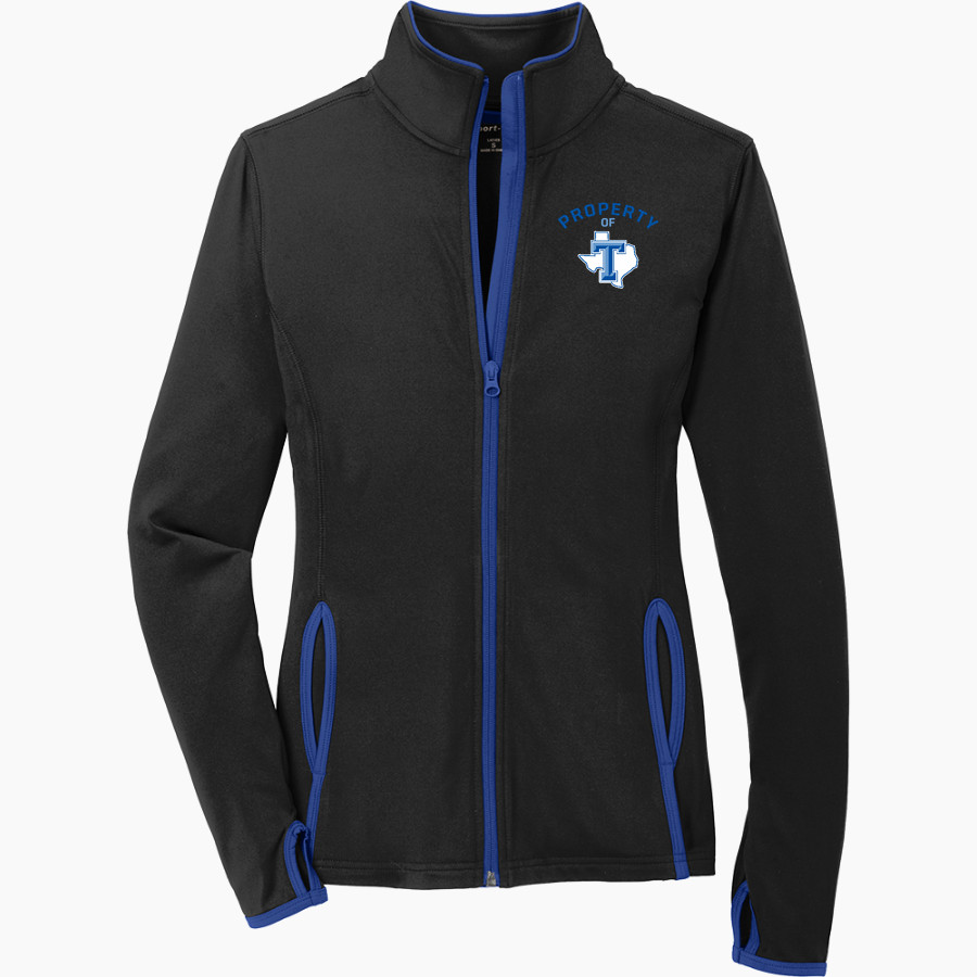 TAHOKA HIGH SCHOOL BULLDOGS <span class="pdp-name-mascot">TAHOKA BULLDOGS</span> Sport-Tek Women's Sport-Wick Stretch Contrast Full-Zip Jacket