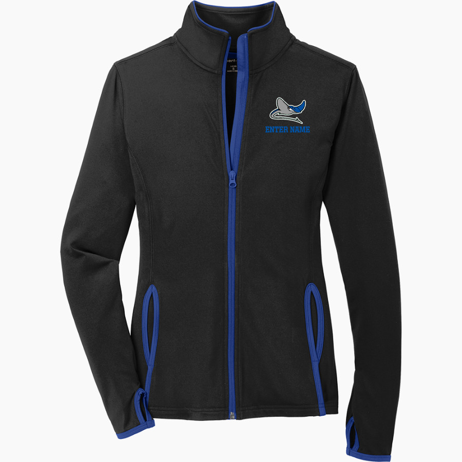 Seacrest Stingrays <span class="pdp-name-mascot">Seacrest Stingrays</span> Sport-Tek Women's Sport-Wick Stretch Contrast Full-Zip Jacket