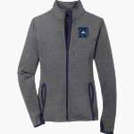 Laconia Christian Academy Timberwolves Sport-Tek Women's Sport-Wick Stretch Contrast Full-Zip Jacket Front Thumbnail