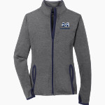 Moravian University Greyhounds <span class="pdp-name-mascot">Moravian University Greyhounds</span> Sport-Tek Women's Sport-Wick Stretch Contrast Full-Zip Jacket Front Thumbnail