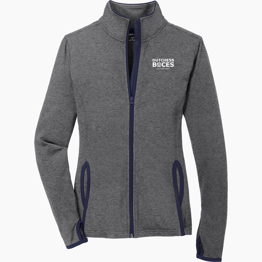 Dutchess BOCES <span class="pdp-name-mascot">Dutchess County BOCES</span> Sport-Tek Women's Sport-Wick Stretch Contrast Full-Zip Jacket