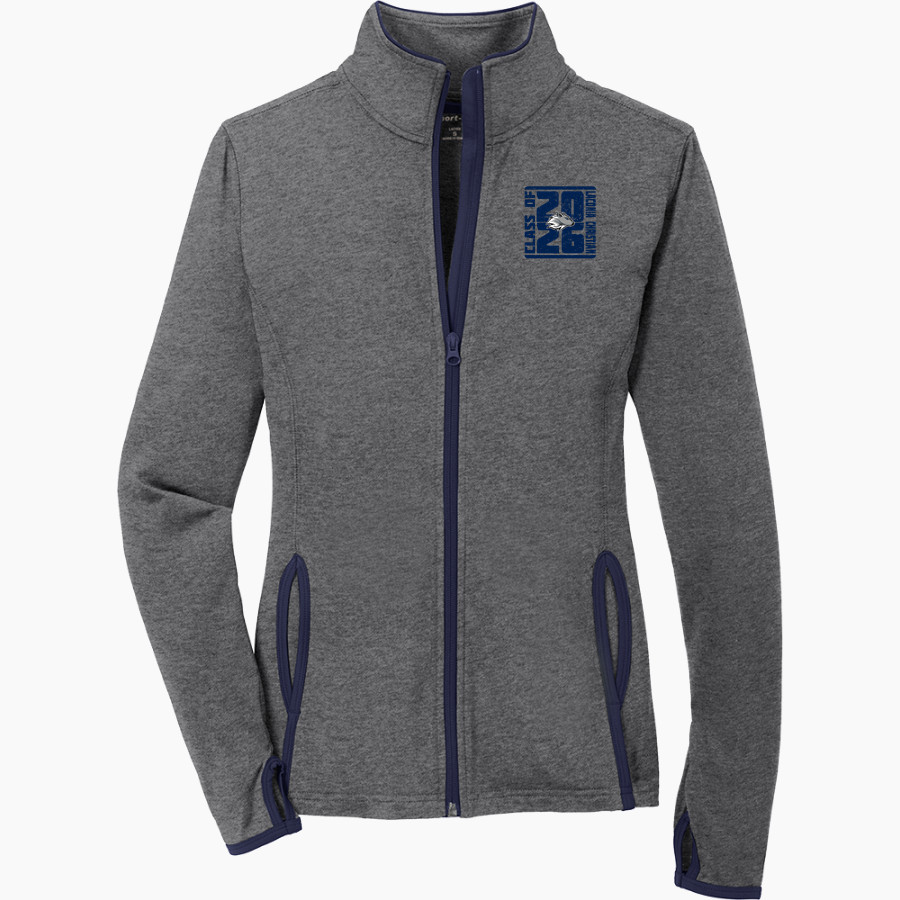 Laconia Christian Academy Timberwolves Sport-Tek Women's Sport-Wick Stretch Contrast Full-Zip Jacket
